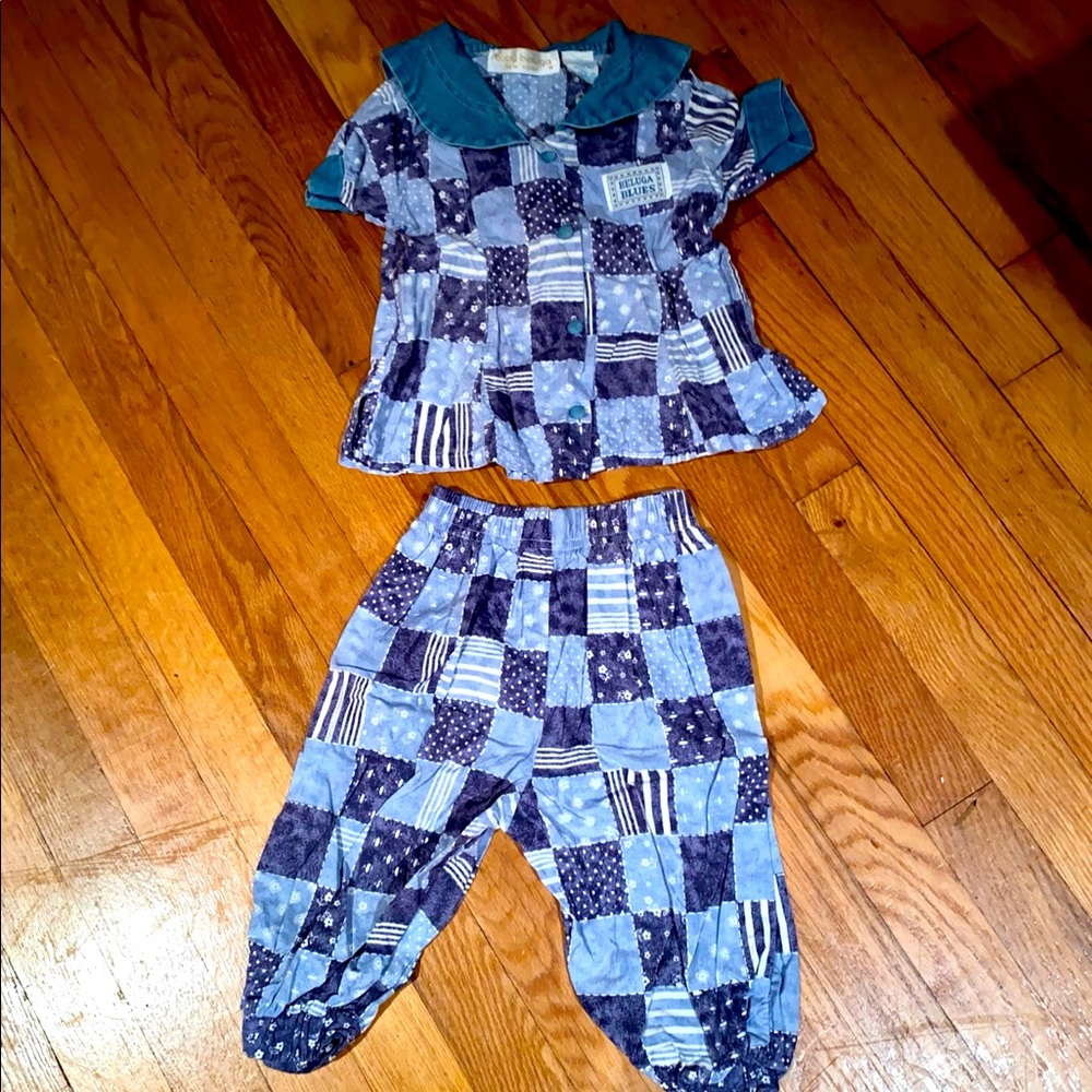 Very cute! Baby Beluga lightweight denim outfit